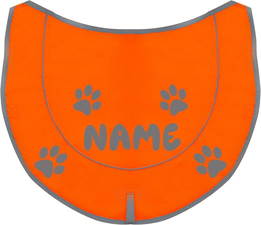 Custom Reflective Dog Vest High Visibility Reflective Jacket for Dogs Hunting Safety Gear with Elastic Strap & Clasp, Comfortable, Perfect for Day and Night Walks!-PawvioPets