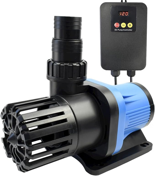 CONQUERALL 5280GPH 130W DC 36V 22.9ft Water Pump Pond Pump Return CHS-20000 Submersible and Inline Running Controller for Aquaculture Oxygenation, Koi Farm,Fish and Shrimp Farming Warranty-3Year-PawvioPets