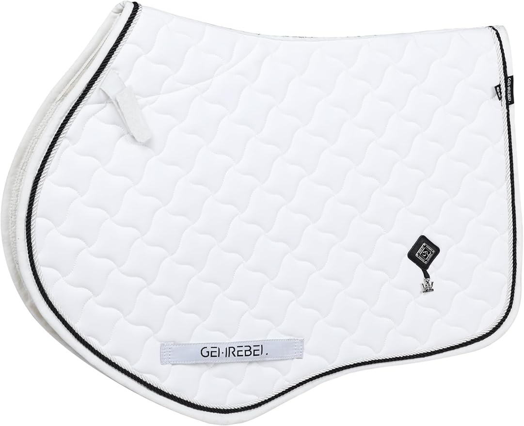 Close Contact Non-Slip Design Horse Riding Pad Moisture-Wicking Shock Absorbing English Saddle Pad for Horses-PawvioPets
