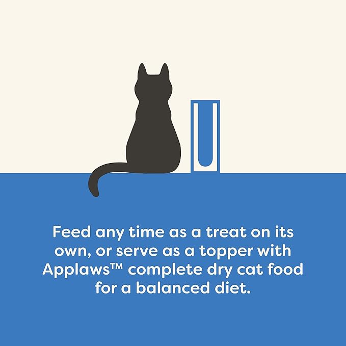 Applaws Lickable Cat Treats, Natural Grain-Free Purée, Limited Ingredient, Fish Squeeze Up Cat Treats (24 x 0.25 oz Sachets)-PawvioPets
