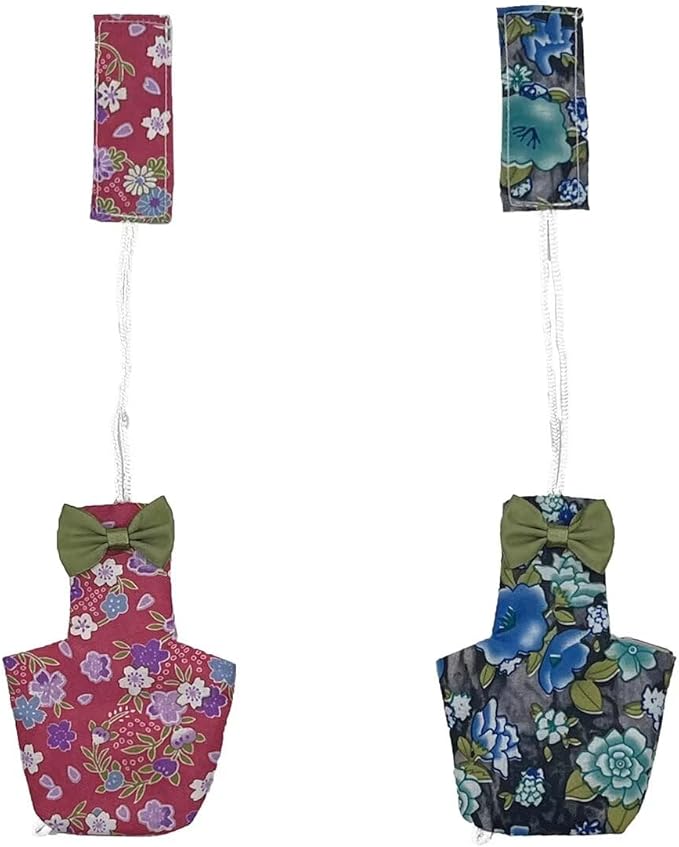 2 PCS Star Parrot Clothes for Birds Red&Balck Reusable Canary Birds Boutique Flyper Adjustable Bird Diape-PawvioPets