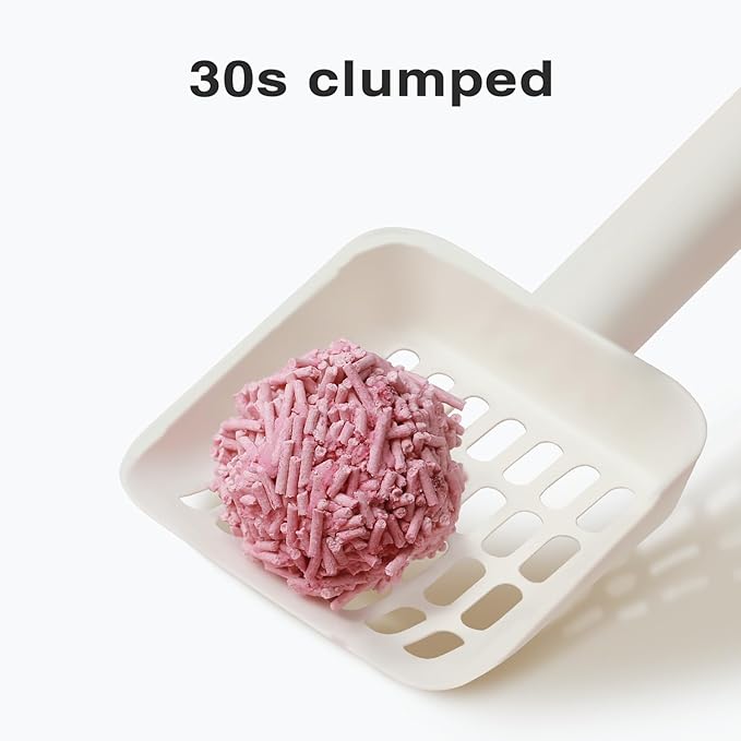 Cat Litter 12LB/2 Packs Dust-Free Clumping Tofu Cat Litter Quickly Absorb Odors Toilet Can Flush Into The Toilet Pure Natural tofu cat Litter (Peach)-PawvioPets