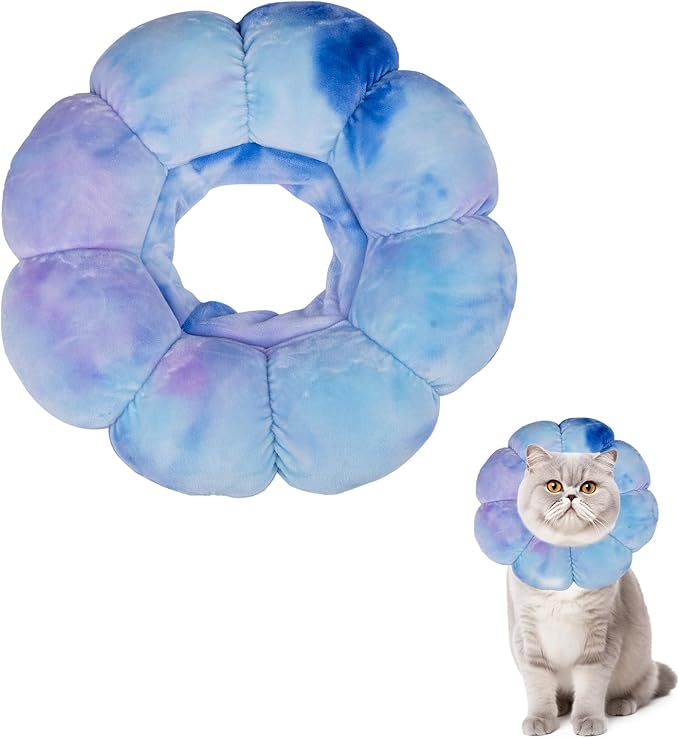 Cat Collar Soft, Adjustable Soft Protective Neck Cats Recovery Cone After Surgery-PawvioPets