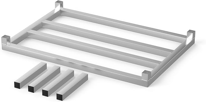 24 in X 36 in. Aquarium Stand | Industrial Style Aluminum Fish Tank Base with Open Frame Design-PawvioPets