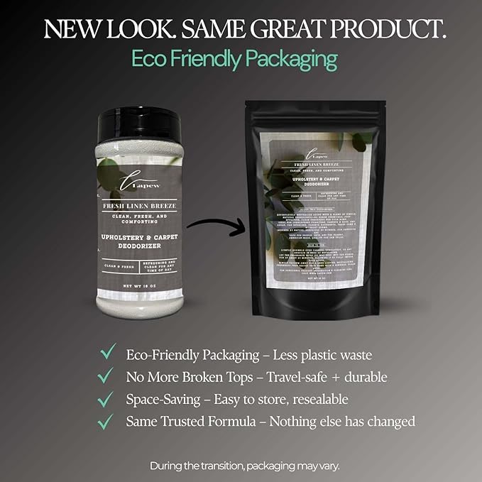 Fresh Linen Breeze Carpet Freshener Powder: Powerful Odor Eliminator for Home, Upholstery Deodorizer, Carpet Deodorizer, Pet Urine, Cat Litter Box - Fresh Linen Breeze Fragrance-PawvioPets