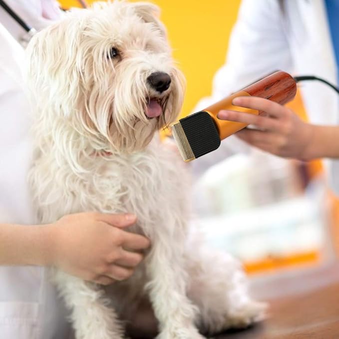 Dream Reach Pet Grooming Clippers, Low Noise Dog Clipper, Electric Cat Hair Shaver Kit, Pet Hair Trimmers for Small Medium Large Dogs Cats with 2 Comb Attachments (A-200W)-PawvioPets