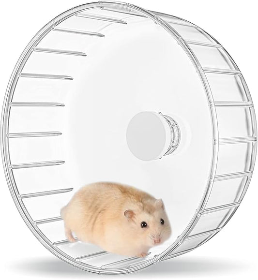 BUCATSTATE Silent Hamster Wheel, 6.7in Exercise Wheel for Gerbil, Dwarf Syrian Hamster, Rat, Mice-PawvioPets