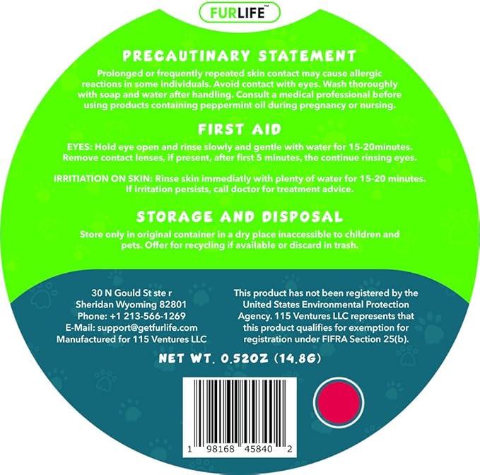 FurLife Red Dog Tag, Flea and Tick Prevention for Dogs - Waterproof Pendant for Collar, Safe for All Breeds-PawvioPets