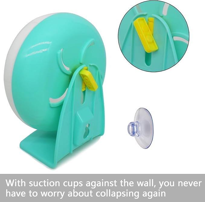 GKYZBB Hamster Wheel, 7 inch Silent Hamster Exercise Running Wheel with Stand,Pet Small Animals Exercise Running Toys,Adjustable Quiet Spinner for Guinea Pigs, Sugar Gliders, Gerbils-PawvioPets