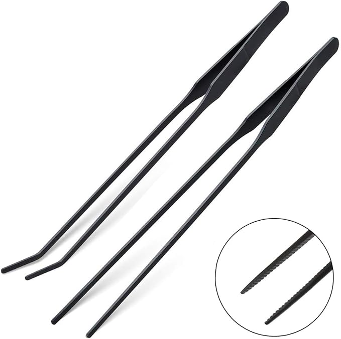 Aquarium Tweezers, Capetsma Stainless Steel Aquarium Plant Tools Long Aquascaping Tools Scissors Spatula Aquatic Plants Tool Set for Freshwater and Saltwater-PawvioPets