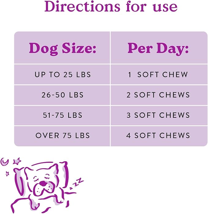 Bocce's Bakery Calming Supplement for Dogs, Daily Chews Made in The USA with Chamomile, Lemon Balm, L-Theanine & Melatonin, Supports Stress, Peanut Butter & Honey, 60 ct-PawvioPets