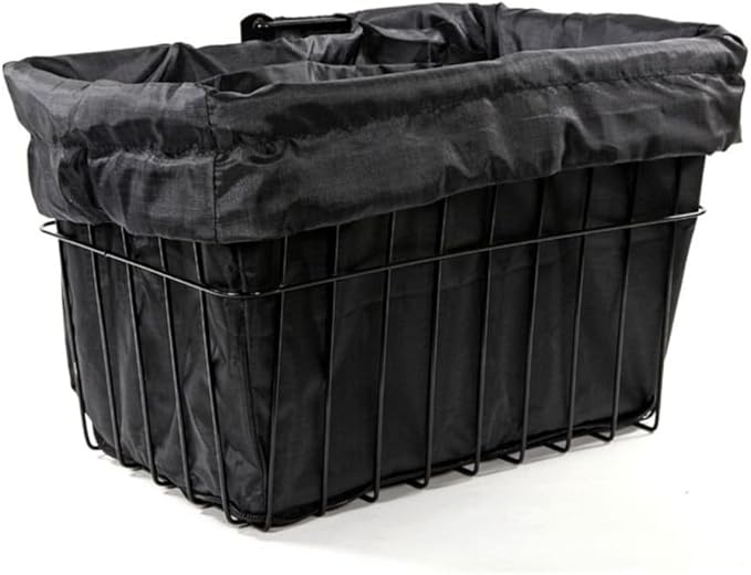 Cruiser Candy Bike Basket Liner Waterproof, Universal Fit for Most Bike Baskets, Stylish 2in1Tote, Bike Basket Cover, EBiKE Front Wire Or Wicker Bike Baskets Fits Up to 15x12x10-PawvioPets
