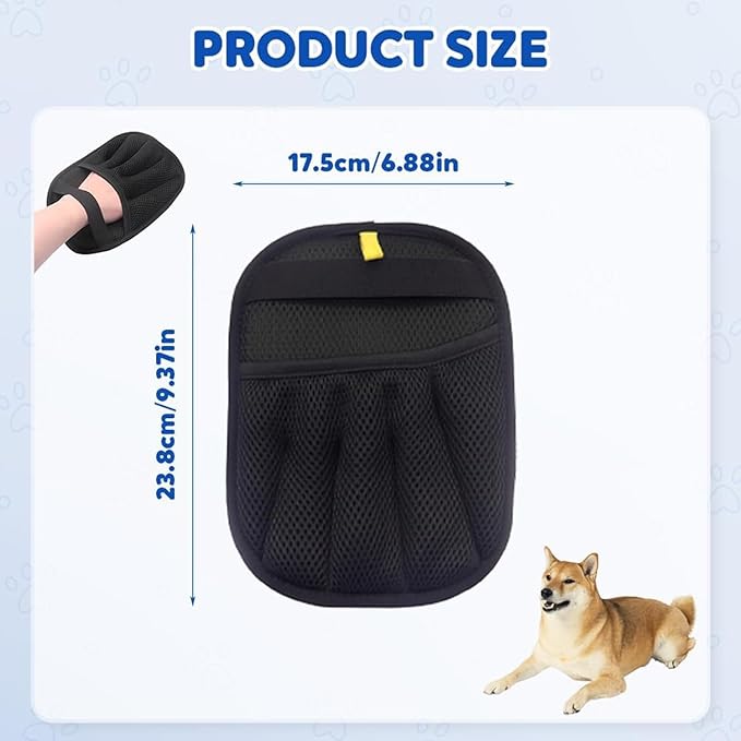 2025 New Upgrade Pet Hair Remover Electrostatic Gloves, Reusable Pet Hair Removal Glove, Cat & Dog Hair Removal Tool for Couch, Furniture, Carpet, Car Seat, Pet Grooming-PawvioPets