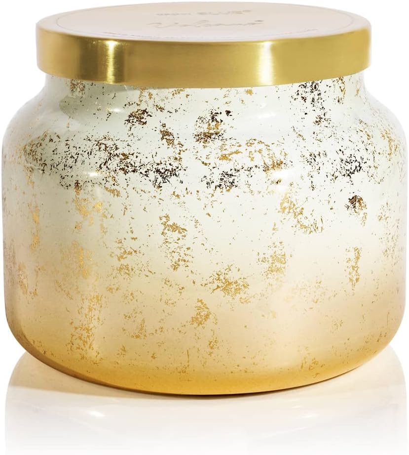 Capri Blue Glimmer Jar Candles - Luxury Holiday Scented Candles for Home - Long Lasting Soy Wax Blend - Scented Holiday & Home Decor - Volcano Jumbo Signature Jar (48 oz)