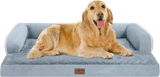 Extra Large Dog Bed Orthopedic Waterproof: Memory Foam Dog Bed for XL XLarge Extra Big Dogs - Couch Sofa - Washable with Removable Cover-PawvioPets