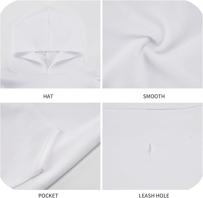 Black Candy Cane Hoodie,Christmas Cosplay Dog Clothes with Pocket and Hat Winter Clothes Sweaters Large-PawvioPets