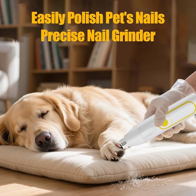 Dog Clippers Grooming Kit, 4-in-1 Low-Noise Dog Paw Trimmer, Shaver, Nail Trimmer and Nail Grinder 2025 New Electric Cordless Pet Grooming Kit-PawvioPets