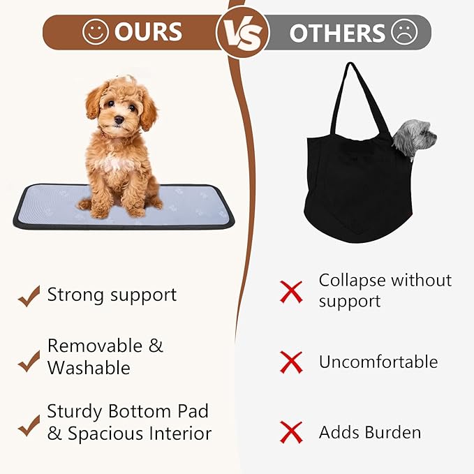 Dog Purse Carrier for Small Dogs, Cats, and Puppies – Soft-Sided Travel Pet Tote Bag with 4 Large Pockets, Foldable, Lightweight, Fits Pets up to 15 lbs, for Travel, Outings (Dark Blue)-PawvioPets