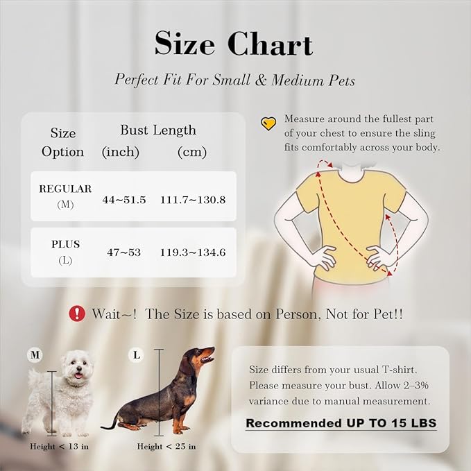 Dog & Cat Carrier Sling, Adjustable Soft Padded Shoulder Puppy Carrier, Hands-Free Dog Carrier Bag with Double Safety Buckles Premium Material for Outdoor Travel （Caramel, M）-PawvioPets