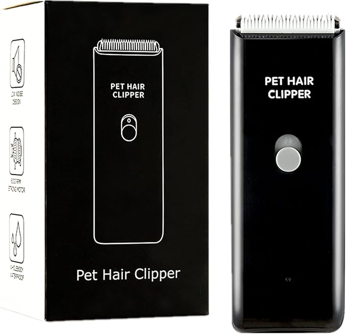 Dog Cat Home Hair Waterproof Clipper Portable Electric USB Rechargeable Pet Grooming Tools Low Noise Shaver Cordless Trimmer for Small and Large Pets-PawvioPets