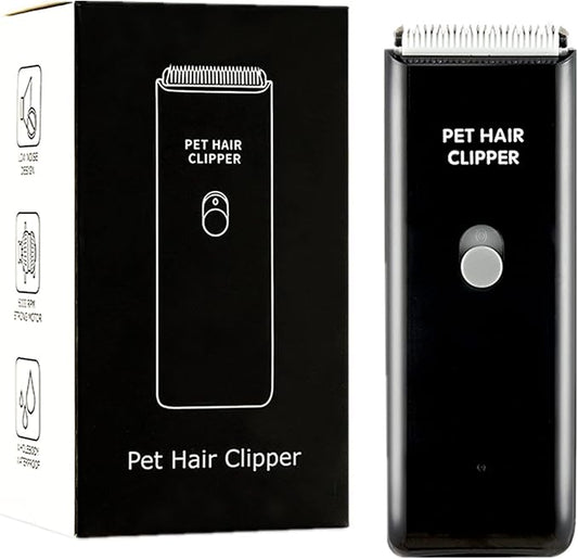 Dog Cat Home Hair Waterproof Clipper Portable Electric USB Rechargeable Pet Grooming Tools Low Noise Shaver Cordless Trimmer for Small and Large Pets-PawvioPets