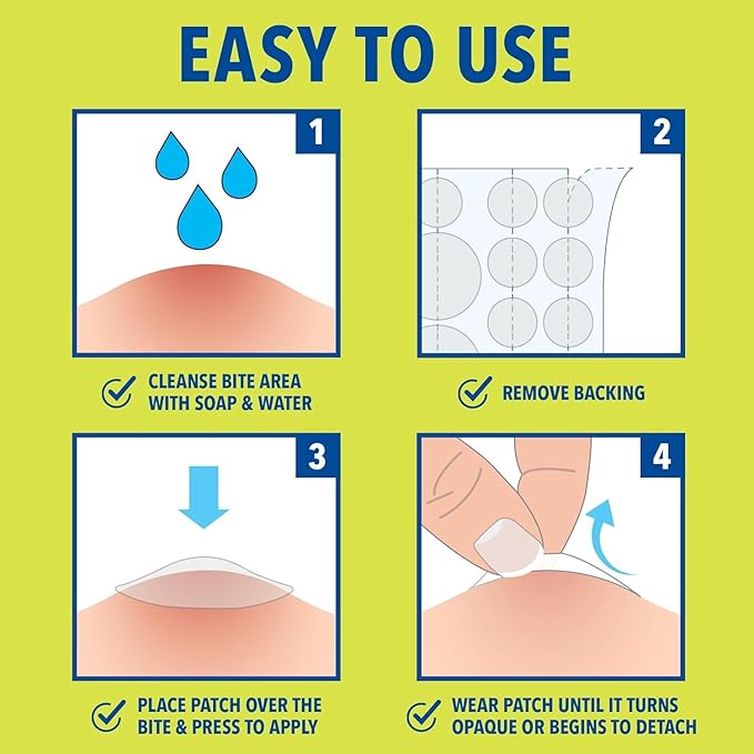 Cutter Bug Bite Patches Itch Relief Hydrocolloid Patches for Kids & Adults, Absorbs Fluids, Helps Heal, Prevents Scratching, Mosquito Itch Relief, Hydrocortisone & Suction Tool Alternative, 153 Count-PawvioPets