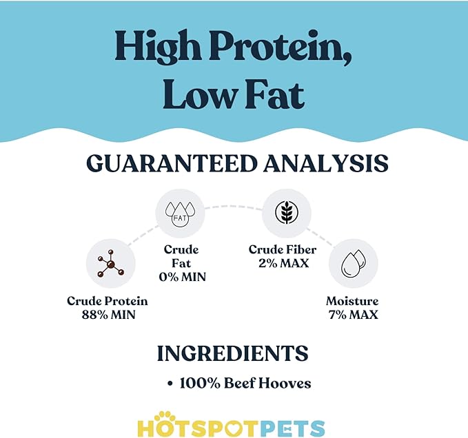 Full-Size Cow Hooves for Dogs | (50 Pack) All-Natural Long Lasting Dog Chews | Made from Grass Fed Cattle | Tasty Treat for Oral Hygiene | Fantastic Alternative for Rawhide and Bully Sticks-PawvioPets