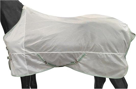 BARN & STABLE Breathable and Tear-Resistant Horse Fly Sheet with UV Protection Equine Summer Sheet Horse Fly Blanket with Removable Web Leg Straps-PawvioPets