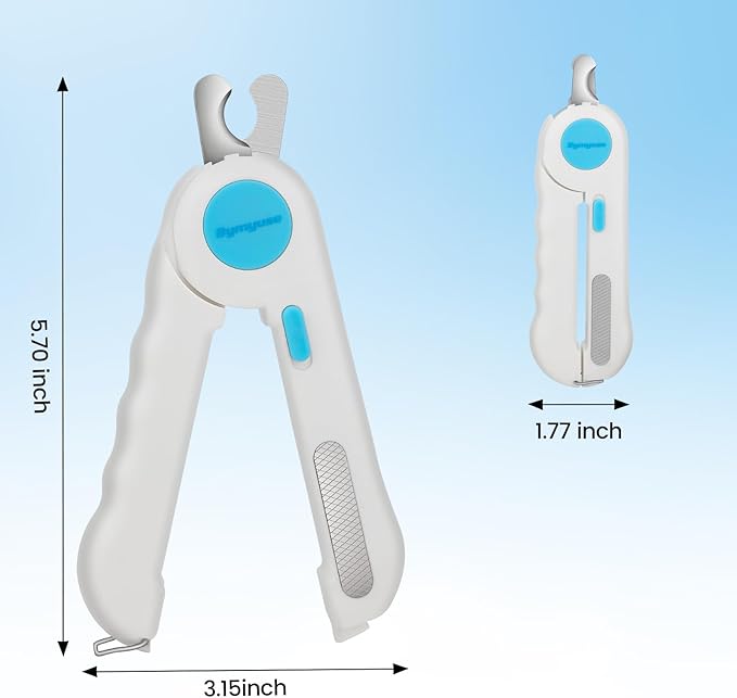 Cat Dog Pet Nail Clippers with Light, Llluminates Cat Dog Nails or Bloodline,Safety Pet Nail Clipper for Dogs, Cats, Rabbits Sharp No Nail Splitting-PawvioPets