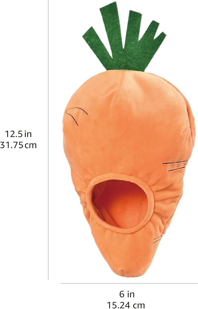 Amazon Basics Interactive Hide and Seek Squeaky Dog Plush Toy, Rabbit and Carrot, Orange and White, 5-Pack-PawvioPets