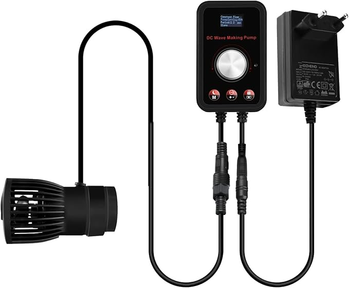 CONQUERALL 520-2600GPH 15W Wave Maker for Aquarium 24V DC Fish Tank Wave maker Sine Wave Technology Large Flow and Ultra Quiet Suit for Freshwater and Saltwater-PawvioPets