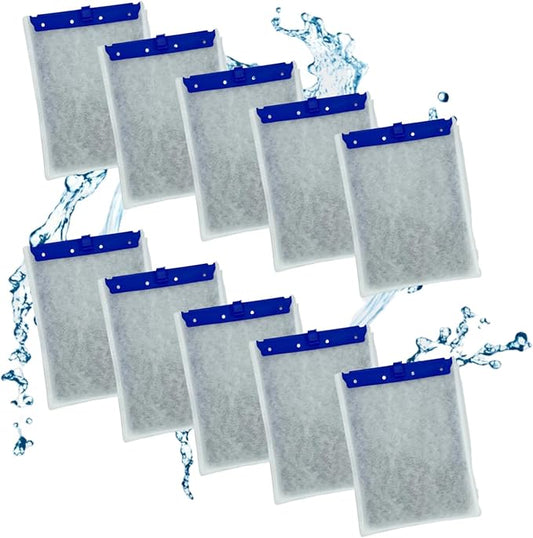 10 Pack Large Replacement Filter Cartridges for Tetra Whisper Bio-Bag Filters, Compatible with 20i,40i/IQ20,30,45,60/PF20,30,40,60 Filters and ReptoFilter Aquariums-PawvioPets