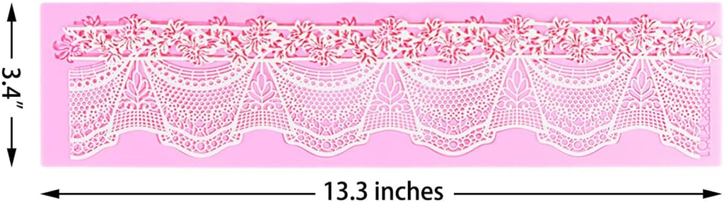 Embossing Lace Fondant Molds, Flower Cake Lace Molds, Silicone Molds for Cake Decorating Tool, Cake Lace Mats