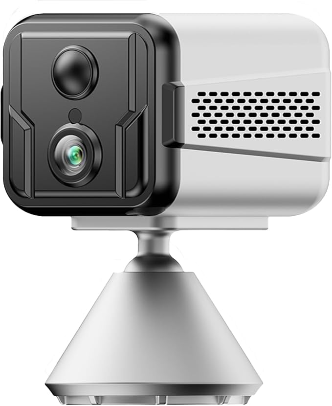 Cameras for Home Security-Indoor MiNi 1080P HD,Security Camera Wireless for Baby/Nanny/Pet/Dog/Cat, Infrared Night Vision,Magnetic Base Bracket,Cloud & SD Card Storage, (2.4 /5GHzWiFi)-Silver-PawvioPets