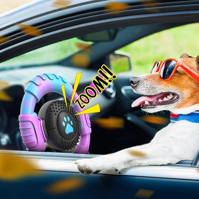 Dog Toys for Aggressive Chewers Large Medium Small Breed Indestructible Durable Tough Squeaky Dog Chew Toys to Keep Them Busy Nylon Rubber Interactive Dog Toys-PawvioPets