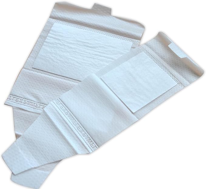 Basic Leg Bandages for Dogs, Cats Pets - First-Aid Non Adhesive Fur Friendly, Soft Stretch Wound Care, Hot Spots, Fungus, Adjustable Fastening Strap Value Pack (2XS/XS 20-Pack)-PawvioPets