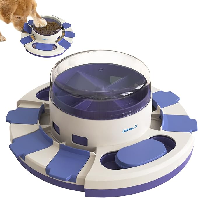 Dog Puzzle Toys for Boredom and Mental Stimulation, Interactive Slow Food Feeder Dispenser, Professional Level 2 in 1 for Large/Medium/Small Dogs-PawvioPets