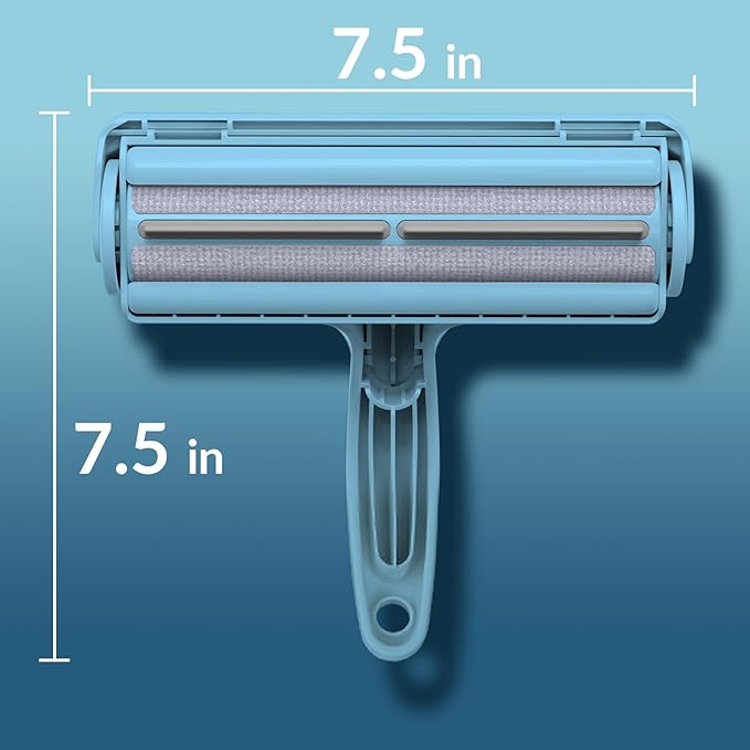 DELOMO Pet Hair Removal Tool, Pet Hair Remover - Lint Roller for Pet Hair - Cat and Dog Hair Remover for Couch, Furniture, Carpet, Car Seat, Reusable Lint Roller with Fur Bin, Pet Owner Essential-PawvioPets