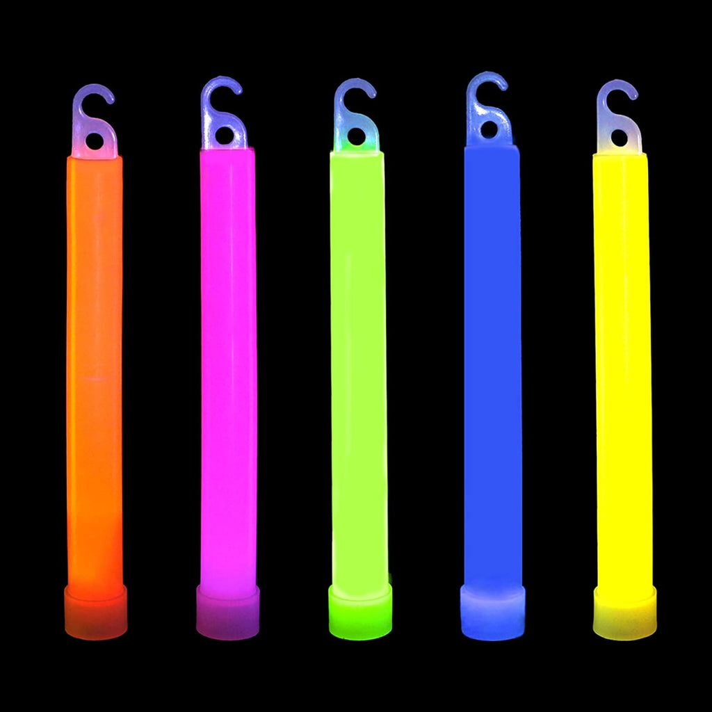 novelinks 50 Pcs 6'' Premium Glow Sticks Bulk - Ultra Bright Large Glow Necklaces Light up Glow in The Dark , Emergency Glow Sticks, Long-lasting Lighting Waterproof