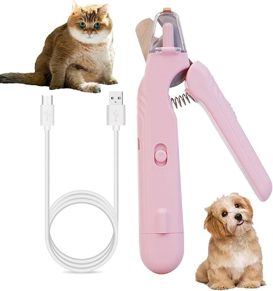 2 In 1 Pet Nail Clipper and Grinder, Professional Electric Rechargeable Pet Nail Fast Trimmer, Painless, Claw Care Grooming, Smoothing, Silent - Shockproof, For Small, Large Dogs & Cats, upgraded-PawvioPets