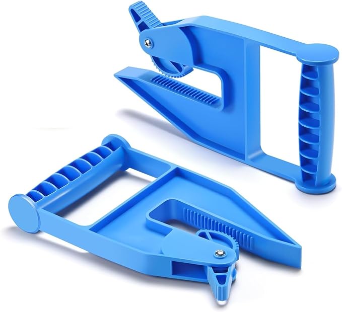 2 Piece Mat Movers Set, Heavy Duty Rubber Mat Grippers for Horse Stalls, Gym, Barn, Trailer, Stall Mat Handlers with Strong Handle and Plastic Teeth, Effortless Mat Puller for Tack Room, Barn-PawvioPets