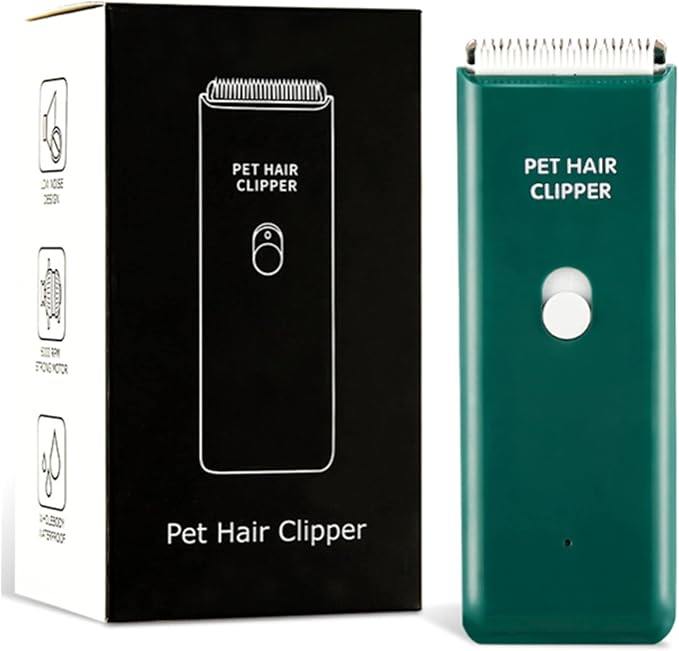 Dog Cat Home Hair Waterproof Clipper Portable Electric USB Rechargeable Pet Grooming Tools Low Noise Shaver Cordless Trimmer for Small and Large Pets-PawvioPets