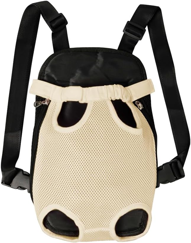 FEimaX Dog Carrier Backpack Pet Legs Out Front Cat Travel Bag, Adjustable Puppy Backpacks Carriers Hands-Free for Small Medium Dogs Cats Hiking Traveling Camping Daily Walking-PawvioPets