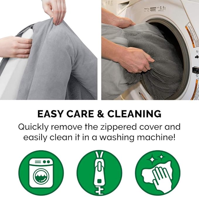 Furhaven Orthopedic Dog Bed for Large Dogs w/ Removable Bolsters & Washable Cover, For Dogs Up to 125 lbs - Plush & Suede Sofa - Gray, Jumbo Plus/XXL-PawvioPets