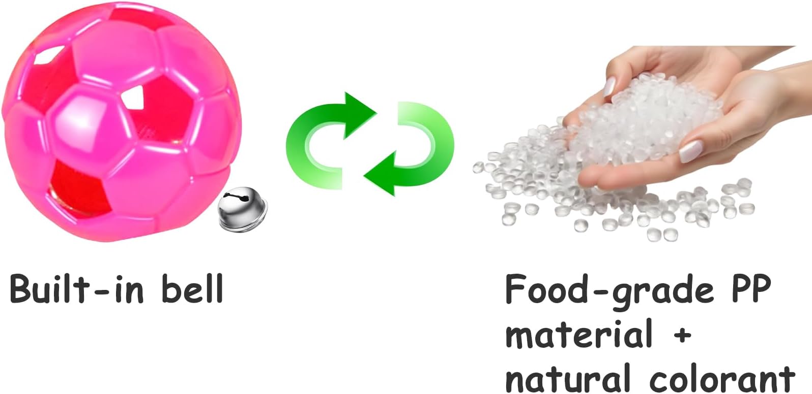 6-Pack Cat Toys for Cats and Kittens, Silly Leap (1.5'', Economy Cat Toy Set)-PawvioPets