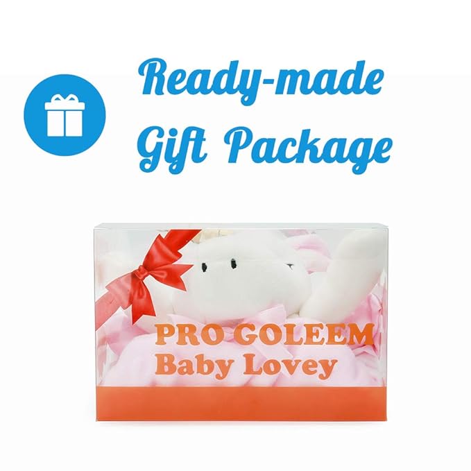 Pro Goleem Unicorn Loveys for Babies Soft Plush Pink Security Blanket for Girls Snuggle Toy Stuffed Animal Lovies for Babies Baby Girl Gifts for Newborn, Infant and Toddler, 16 Inch-PawvioPets