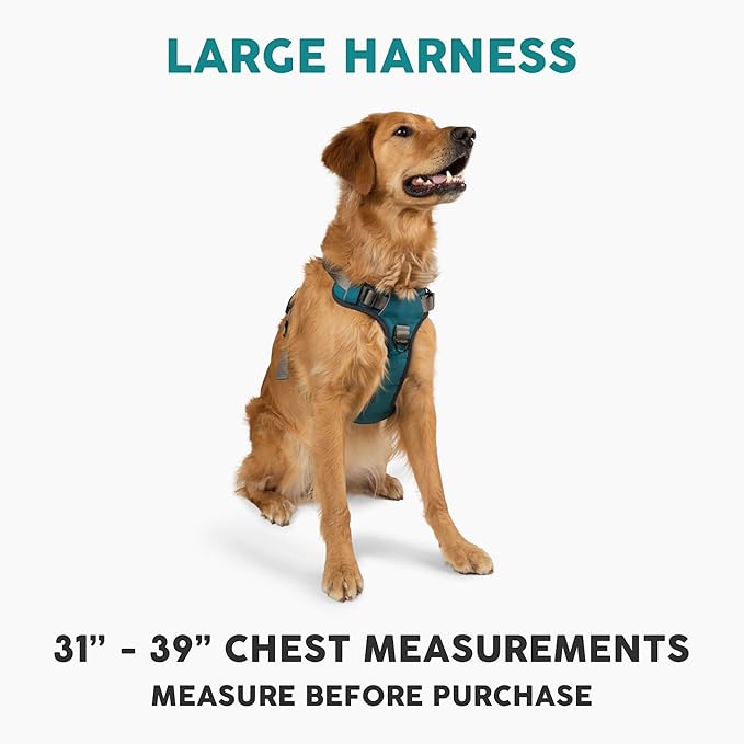 Embark Adventure Dog Harness, Reflective Trim No Pull Dog Harness for Large Dogs - Military Grade Nylon, Front Clip with Gel Lined Handle.-PawvioPets