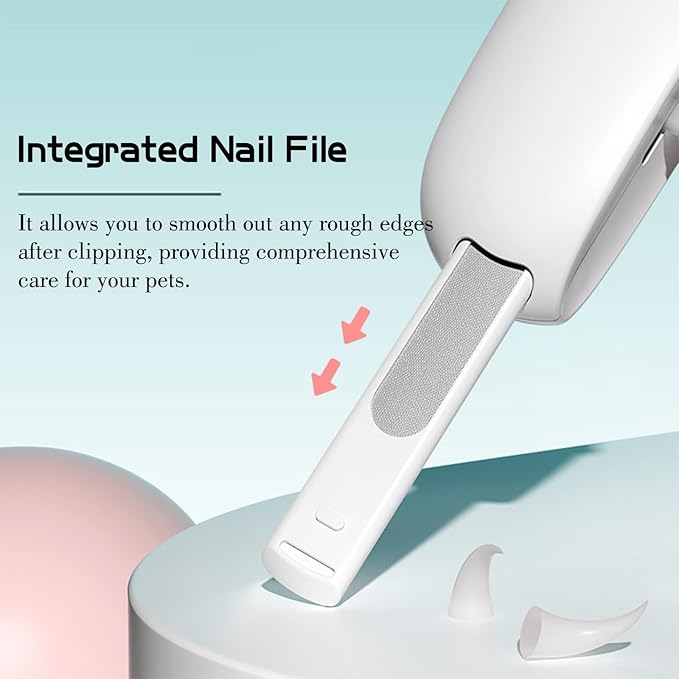 Dog Nail Clipper Cat Nail Trimmer, Adjustable Aperture, Safety-First Design, Inbuilt Nail File for Pets Claw Care Pet Grooming-PawvioPets