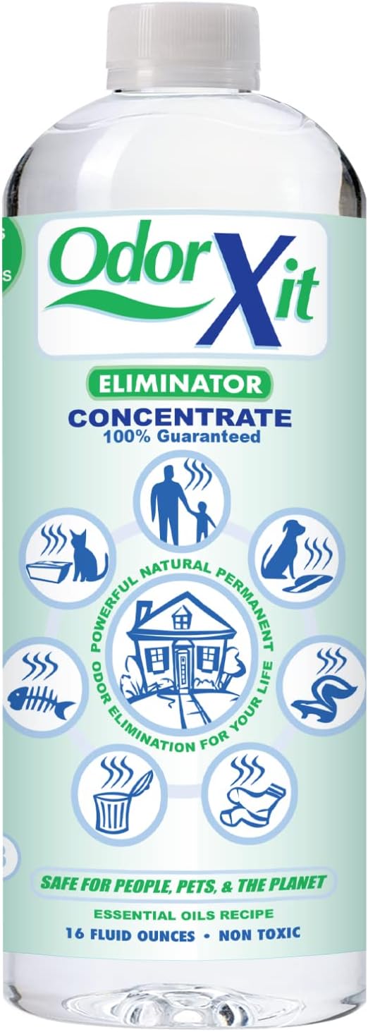 Concentrated Pet Urine Odor Eliminator, Ideal for Cat, Dog Poo and Urine Smell, Versatile & Natural Odor Neutralizer for Home and Outdoor Use, Deodorizer & Absorber, Concentrate, 16oz-PawvioPets