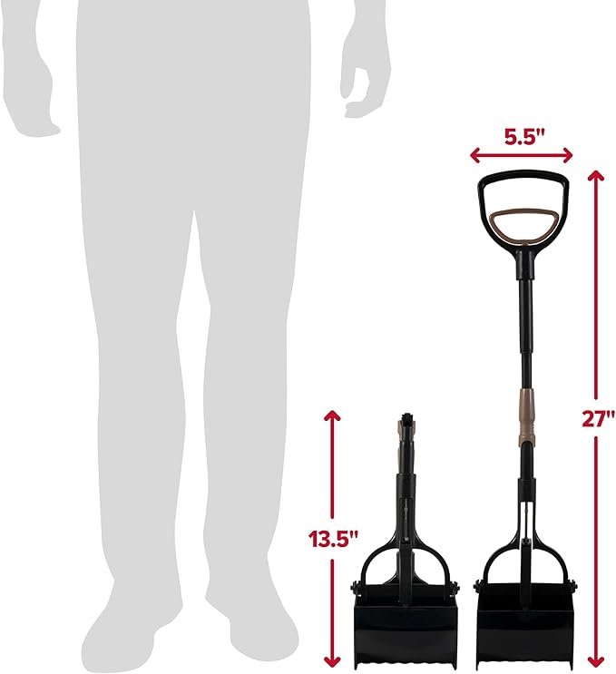 Arm & Hammer Pooper Scooper Claw Scoop Dog Poop Scooper for Yard Pet Waste Management System (Pack of 6)-PawvioPets